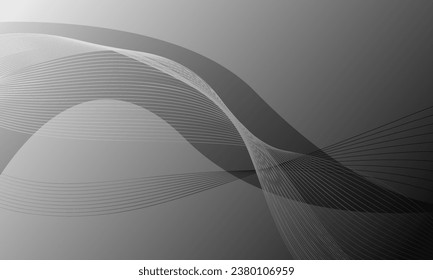graue Wellenkurve abstrakter Hintergrund