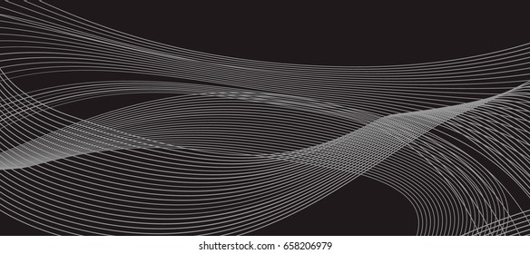 Gray wave design background