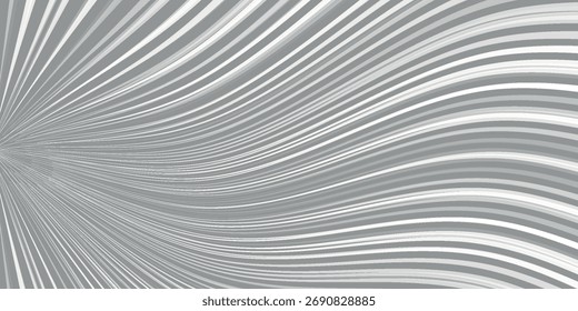 Líneas de velocidad dinámicas de onda gris en estilo pop art brillante. 