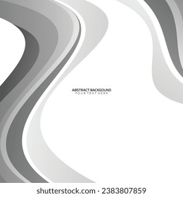 gray wave modern abstract background