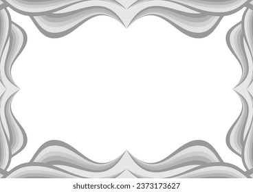 gray wave white background modern style design