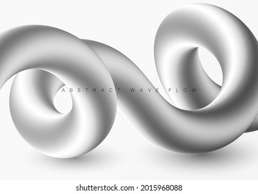 Gray waves Stream of abstract waves , gray wavy background