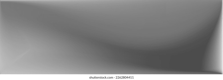 Gray Wavy Gradient Mesh. Black and white Water Smooth Surface Backdrop. Alluminium Vibrant Wavy Gradient Mesh. Grey Smooth Surface Illustration. Blank  Metallic Original Background.