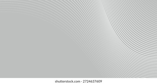 Fondo de línea ondulada gris con un gradiente suave. El fondo presenta un patrón fluido con gris y blanco, creando una textura serena. 
