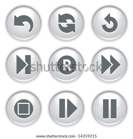 Gray web buttons 29