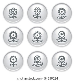 Gray web buttons 32