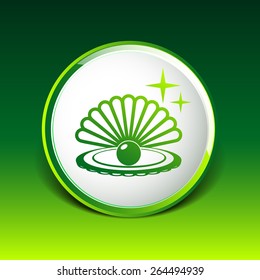 Gray web icon pearl isolated ball vector symbol element illustration.
