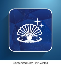Gray web icon pearl isolated ball vector symbol element illustration.