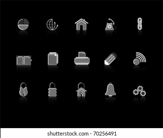 gray Web Site & Internet icon set