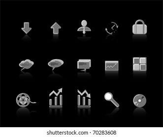 gray Web Site & Internet icon set