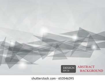 gray web triangle abstract background