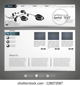 Gray Website Template