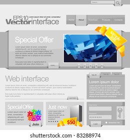 Gray Website Template 960 Grid