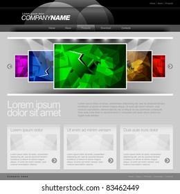 Gray Website Template 960 Grid