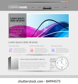 Gray Website Template 960 Grid