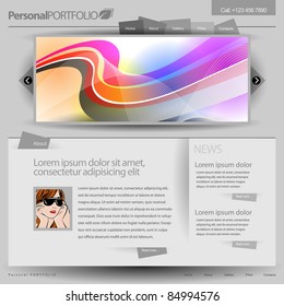 Gray Website Template 960 Grid