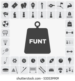 Gray weight icon illustration isolated vector sign symbol