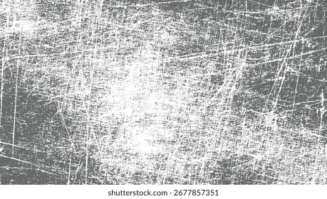 A gray and white abstract background with a distressed scratched texture.