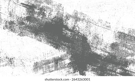 Grijze en witte abstracte achtergrond met getextureerde penseelstreken en een benauwd grunge-effect De afbeelding heeft een hoge resolutie en heeft een monochroom grijswaardenpalet
