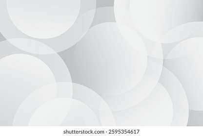 Gray and white abstract background, gradations, circle effect style, eps 10