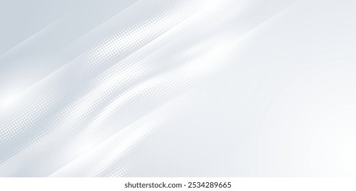 Fondo abstracto gris y blanco Ilustración vectorial moderna