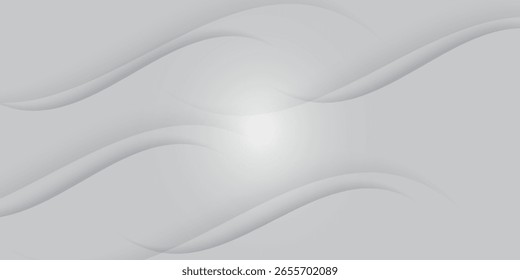 Fondo abstracto gris y blanco Ilustración vectorial moderna