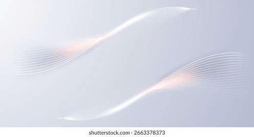 Fondo abstracto gris y blanco Ilustración vectorial moderna