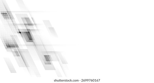 Fondo abstracto gris y blanco Ilustración vectorial moderna