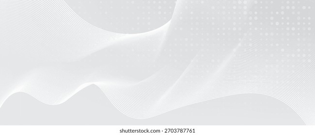Fondo abstracto gris y blanco Ilustración vectorial moderna
