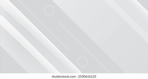 Gray and white abstract background. Trendy gradient shapes composition.