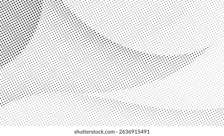 Gray and White Abstract Halftone Dot Wave Pattern Background for Modern and Minimalist Designs