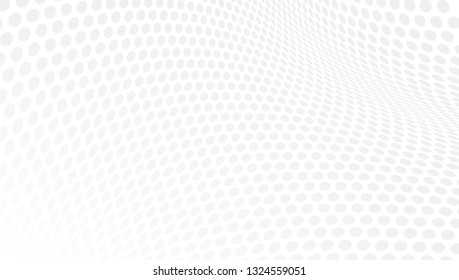 Gray And White Abstract Halftone Perspective Background. EPS10 Vector