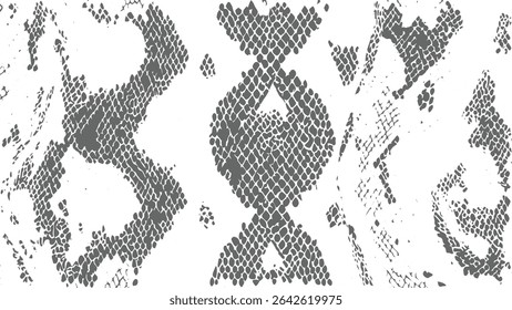 Gray and white abstract snake skin pattern with irregular scale shapes creating a textured effect. The design is seamless and repeats across the image.