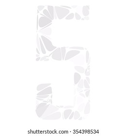 Gray White Alphabet Cell Number Style
