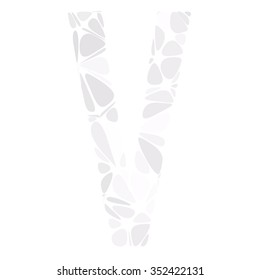 Gray White Alphabet Cell Style, Creative Design Templates