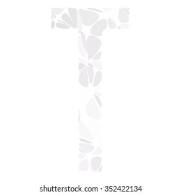 Gray White Alphabet Cell Style, Creative Design Templates