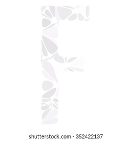 Gray White Alphabet Cell Style, Creative Design Templates