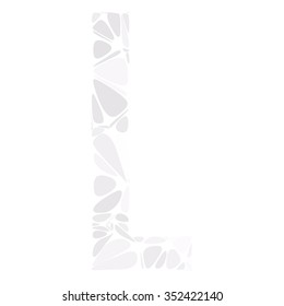 Gray White Alphabet Cell Style, Creative Design Templates