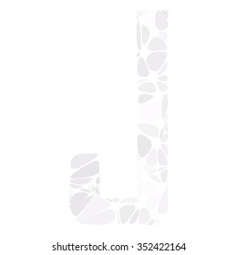 Gray White Alphabet Cell Style, Creative Design Templates