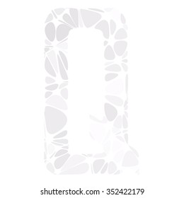 Gray White Alphabet Cell Style, Creative Design Templates