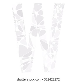 Gray White Alphabet Cell Style, Creative Design Templates