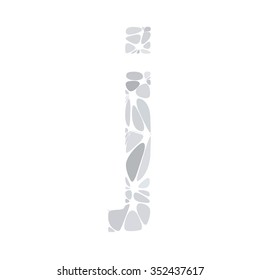 Gray White Alphabet Cell Style, Creative Design Templates