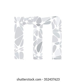 Gray White Alphabet Cell Style, Creative Design Templates