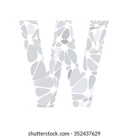 Gray White Alphabet Cell Style, Creative Design Templates