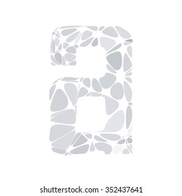 Gray White Alphabet Cell Style, Creative Design Templates