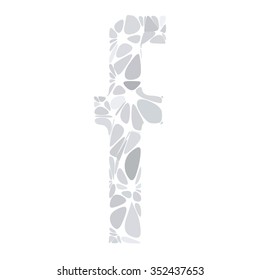 Gray White Alphabet Cell Style, Creative Design Templates