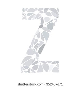 Gray White Alphabet Cell Style, Creative Design Templates
