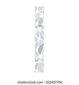 Gray White Alphabet Cell Style, Creative Design Templates