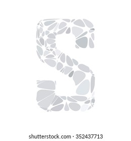Gray White Alphabet Cell Style, Creative Design Templates