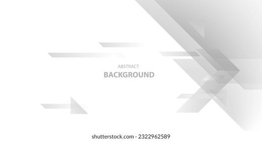 Gray and white arrow speed vector background for technology concept, template, poster, brochure, website, flyer design. Vector illustration